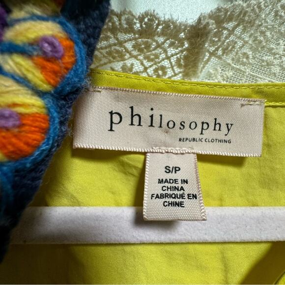 Petite Small Canary Yellow Philosophy Blouse - Picture 4 of 15